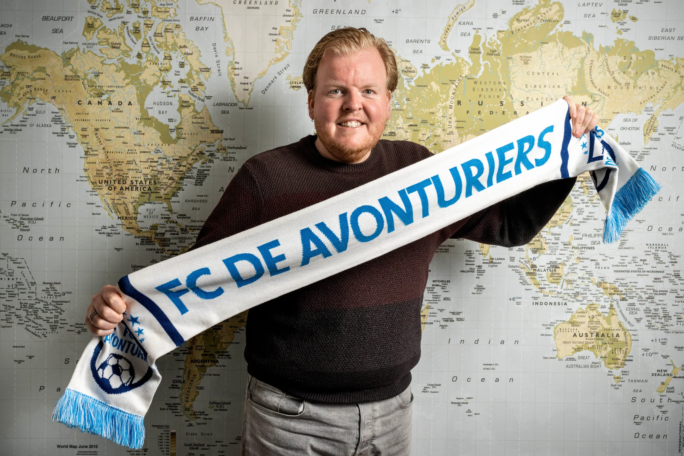 Teunen volgt met zijn FC De Avonturiers broodvoetballers over de gehele wereld
