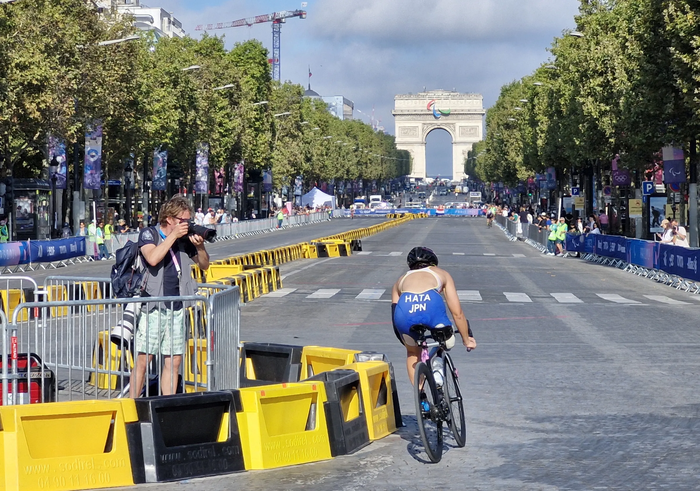 De paralympisch triatlon.