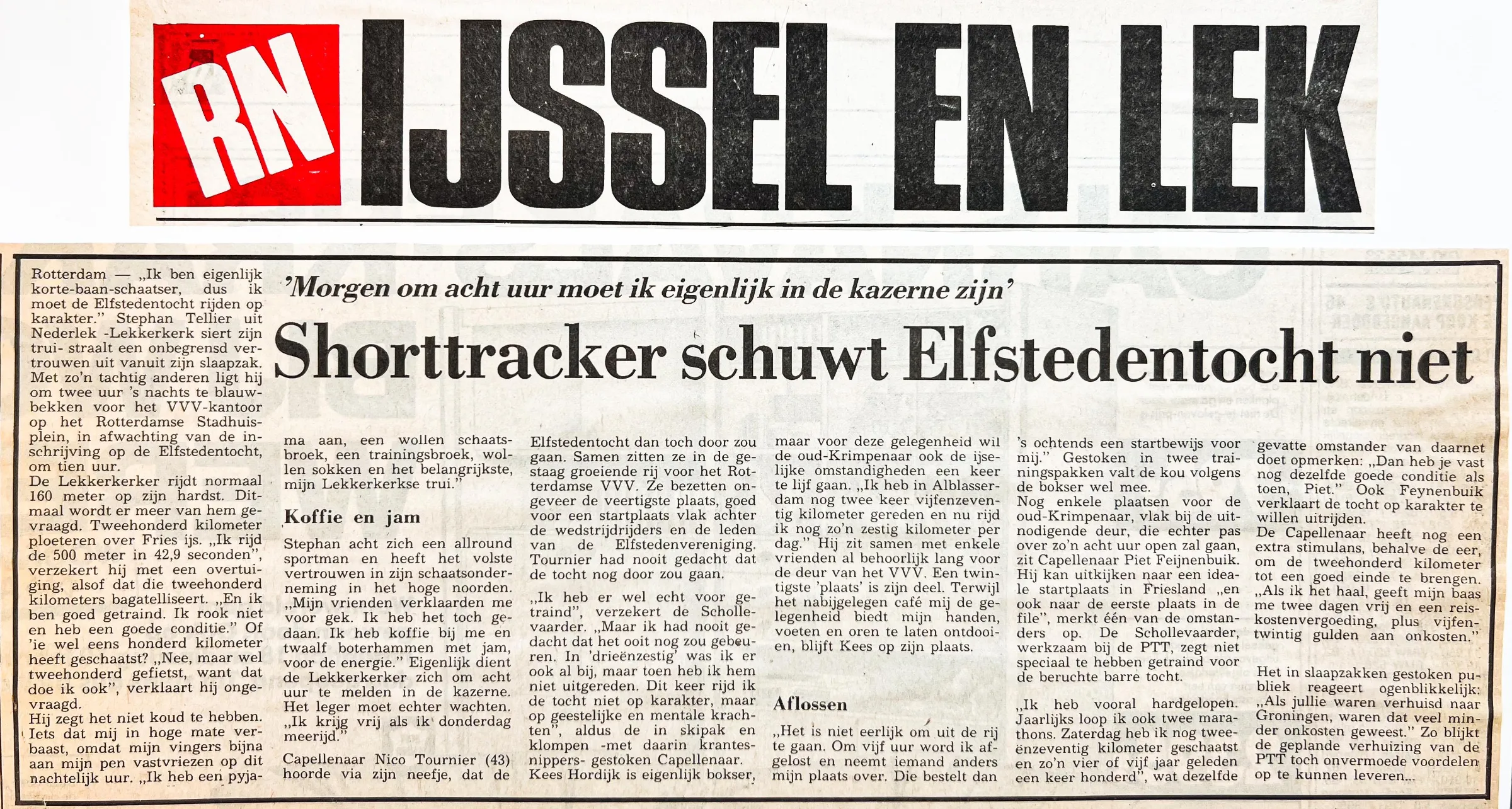 Fotograaf Stephan Tellier blikt terug op zijn Elfstedentochten