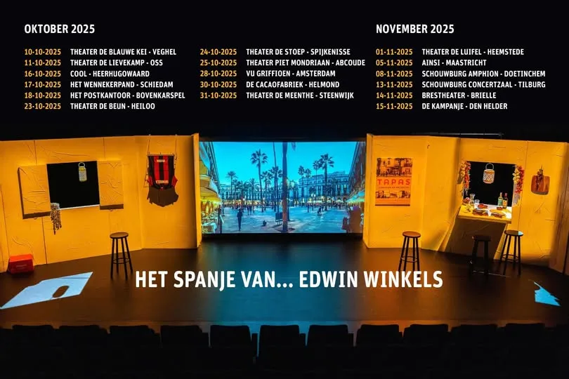 Edwin Winkels op theatertour met verhalen uit Spanje over sport, cultuur en persoonlijke noten