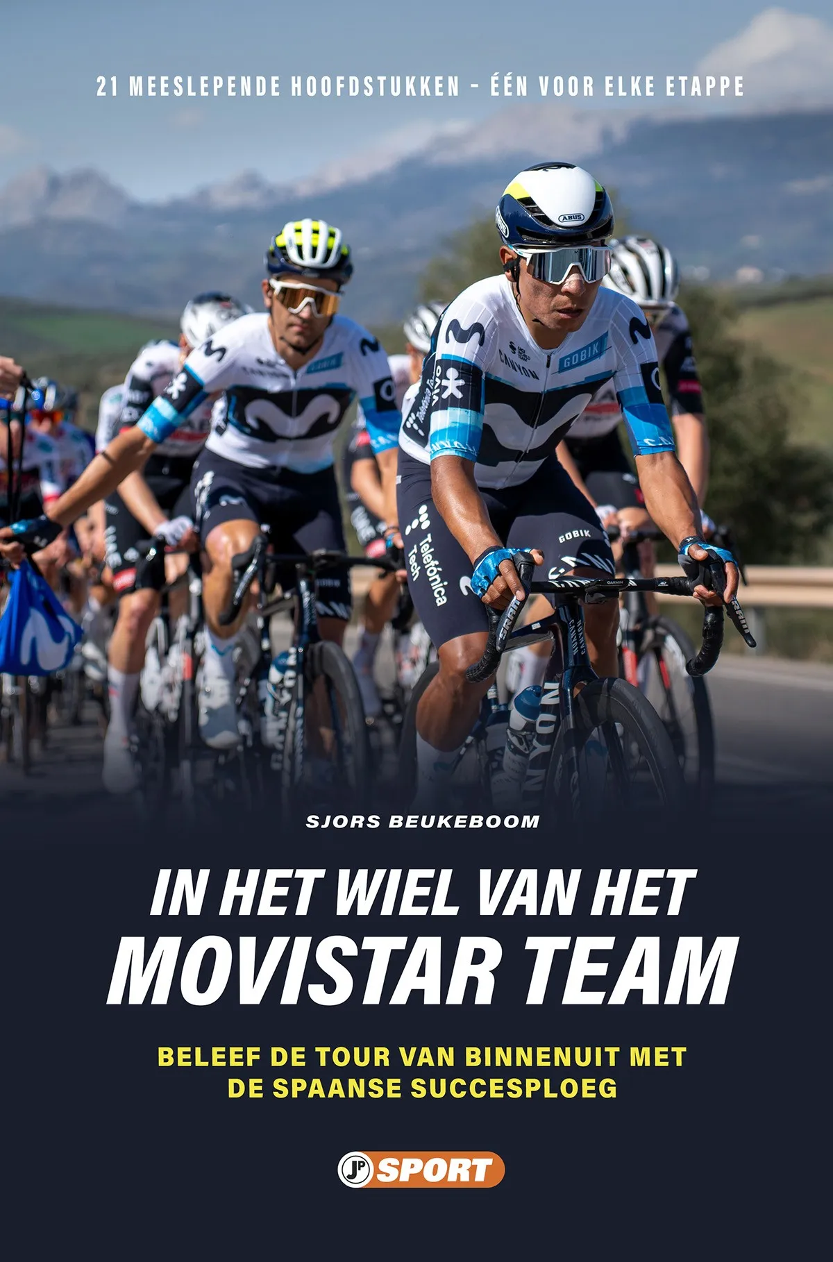 Beukeboom In het wiel van het Movistar Team